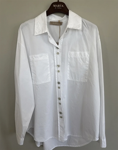Marta du Chateau - MdcCitrine Hemd - White